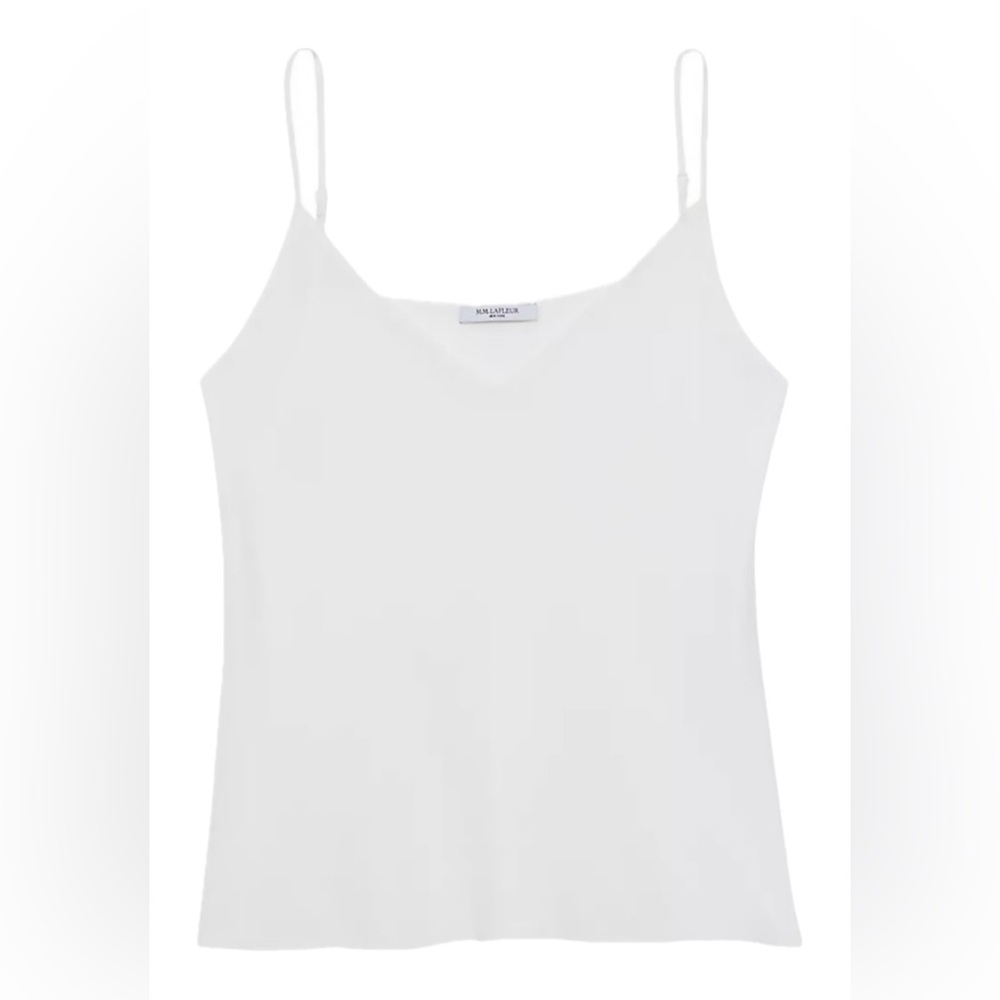 MM Lafleur White Camisole Never Worn Large Silk